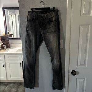 Hudson Jeans Men's Dark Gray Straight Jeans